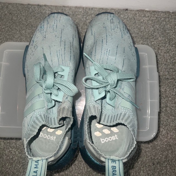 Mint Green-Teal Adidas Running Sneakers - Picture 3 of 3